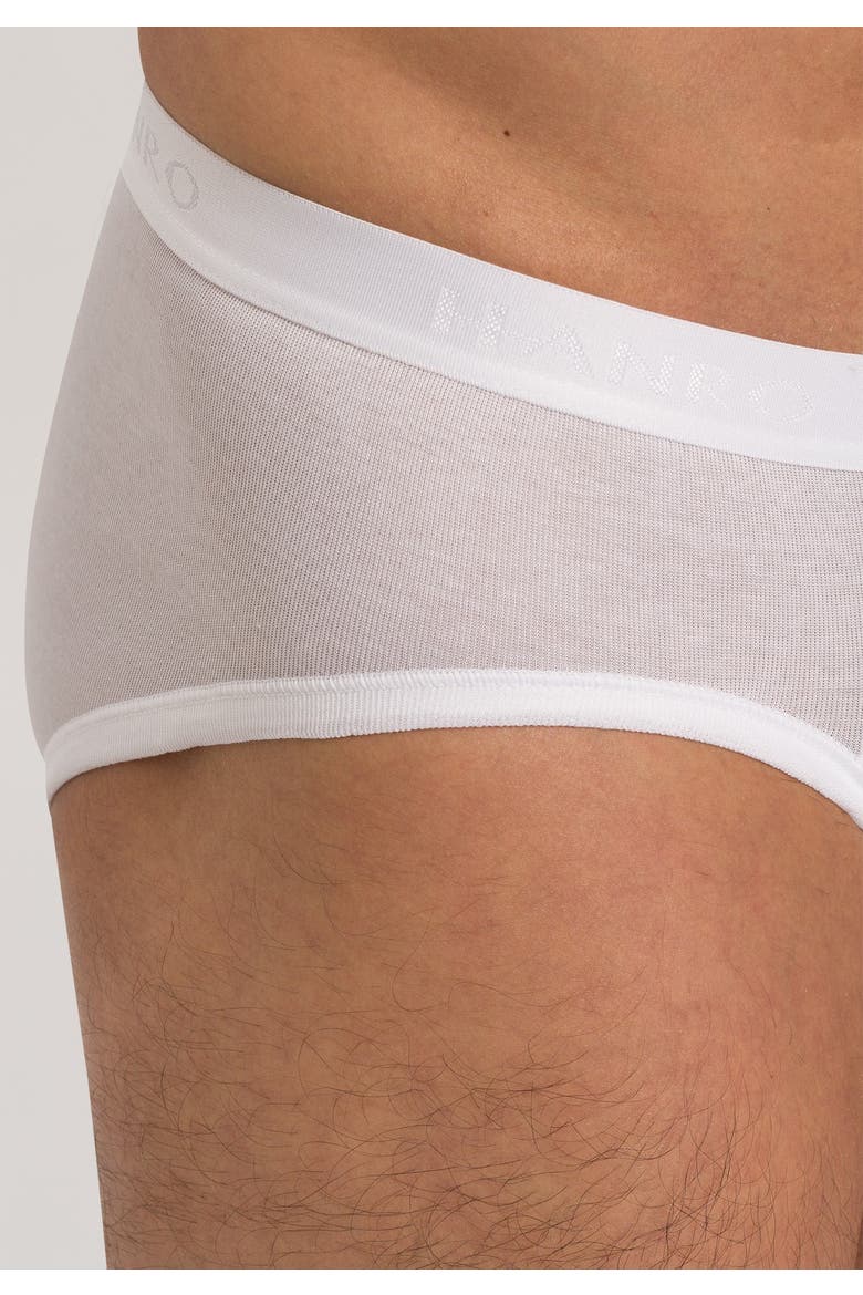 Cotton Pure Cotton High Leg Brief, Alternate, color, White