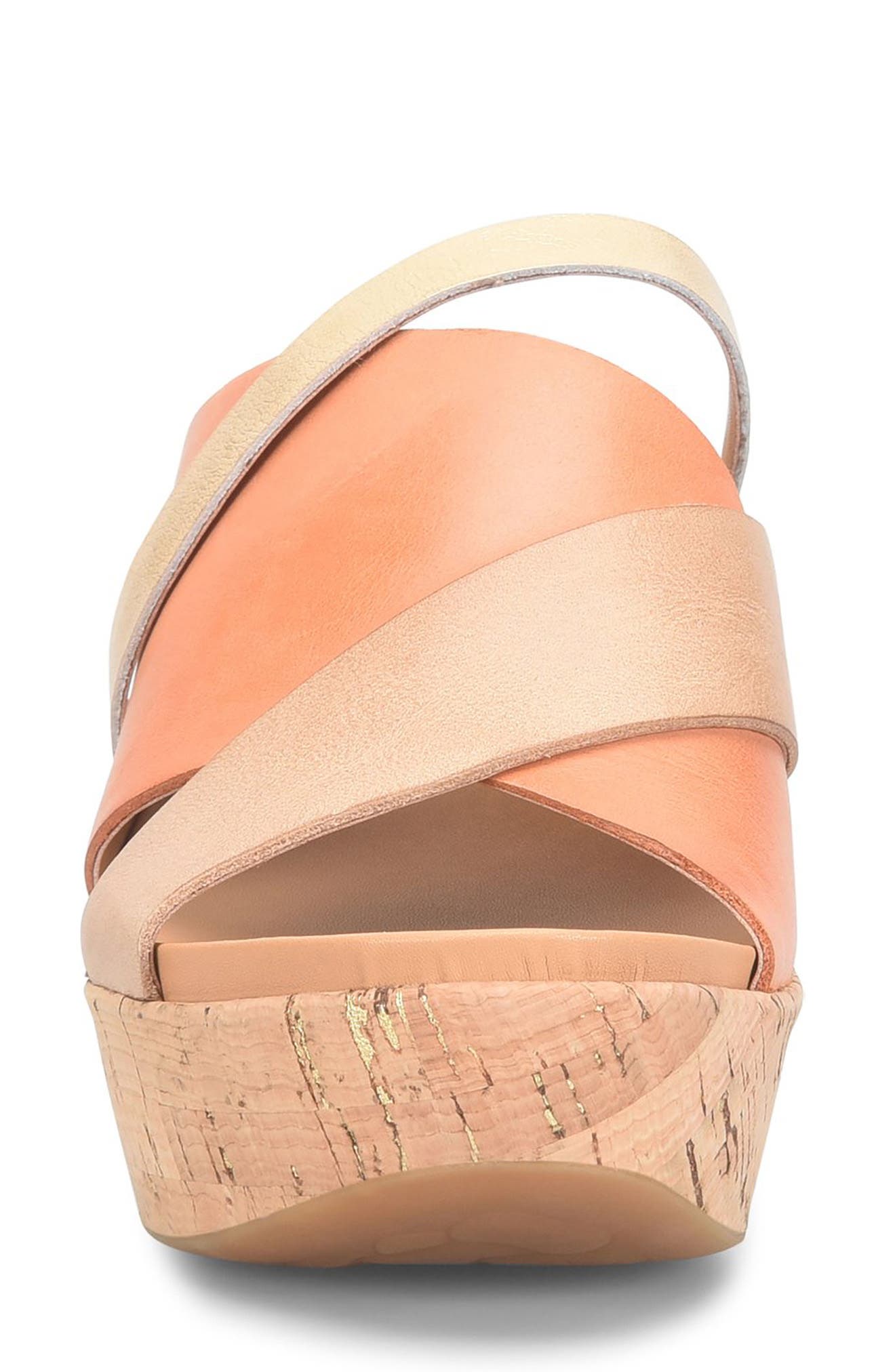 Kork-Ease<sup>®</sup> Addie Platform Wedge Slide Sandal, Alternate, color, Orange Combo