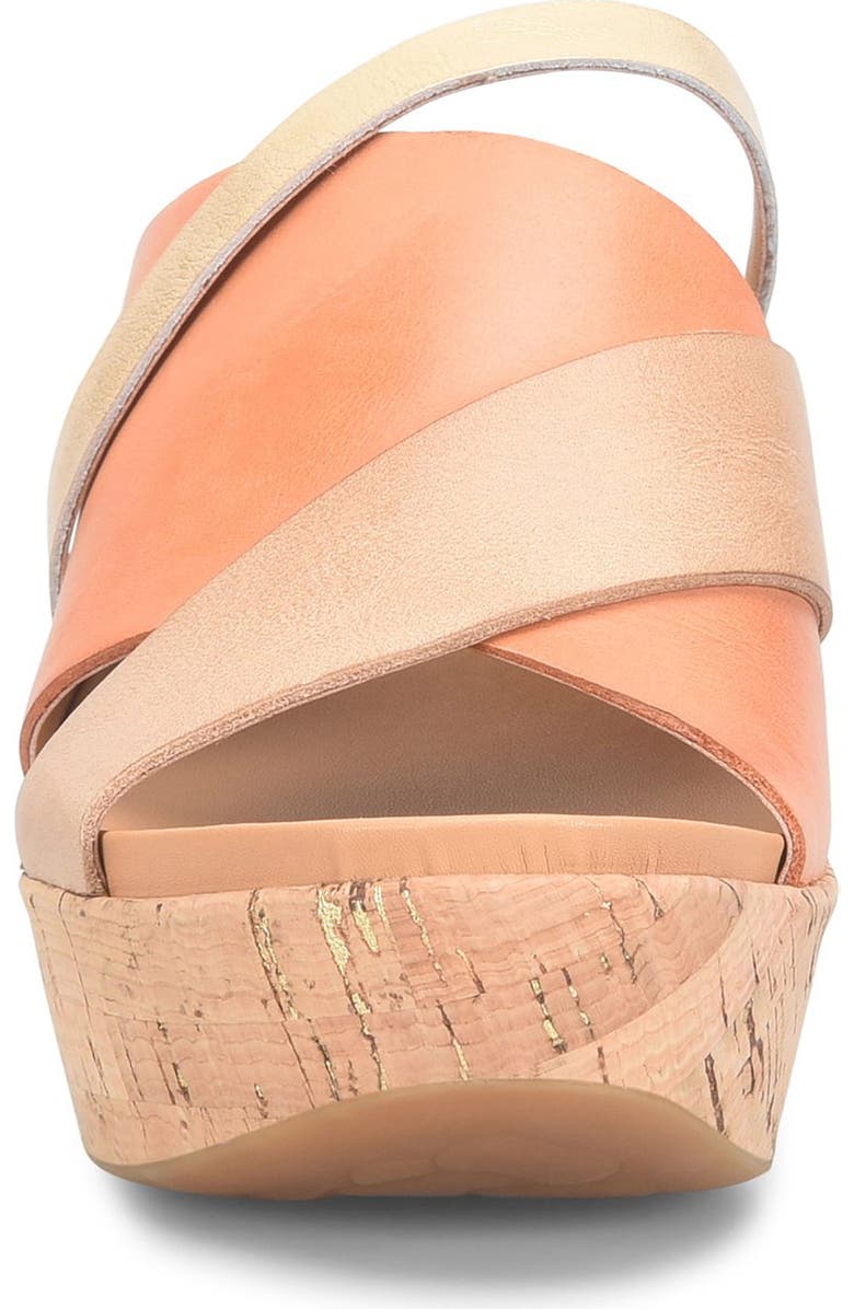 Kork-Ease<sup>®</sup> Addie Platform Wedge Slide Sandal, Alternate, color, Orange Combo