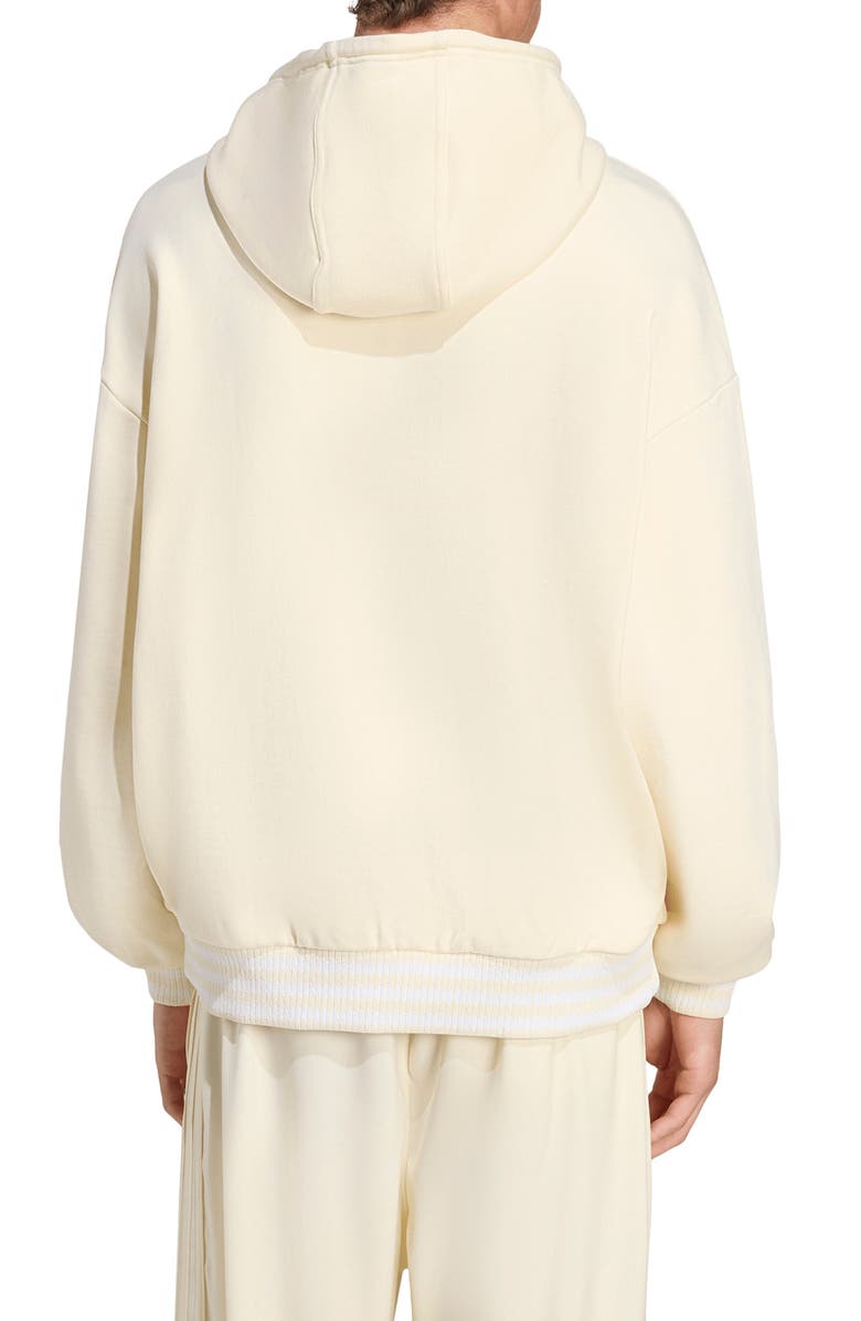 adidas Oversize Logo Hoodie, Alternate, color, Cream White