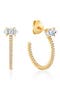  18Kt Yellow Gold / Clear Stone