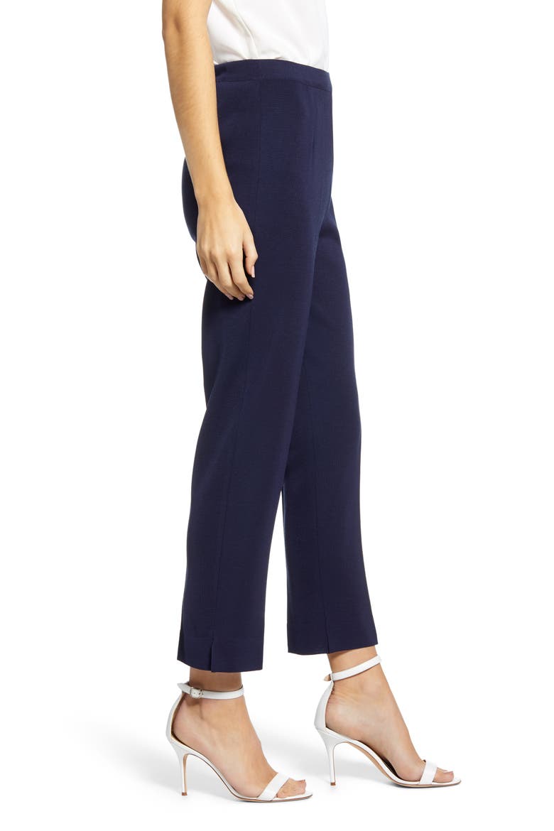 Knit Ankle Pants, Alternate, color, INDIGO