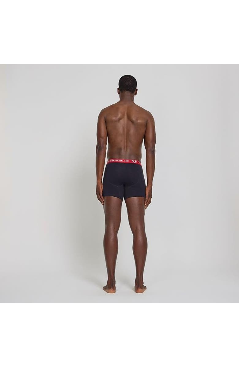 True Religion Boxer Briefs Stretch Underwear Pack of 4, Alternate, color, Black