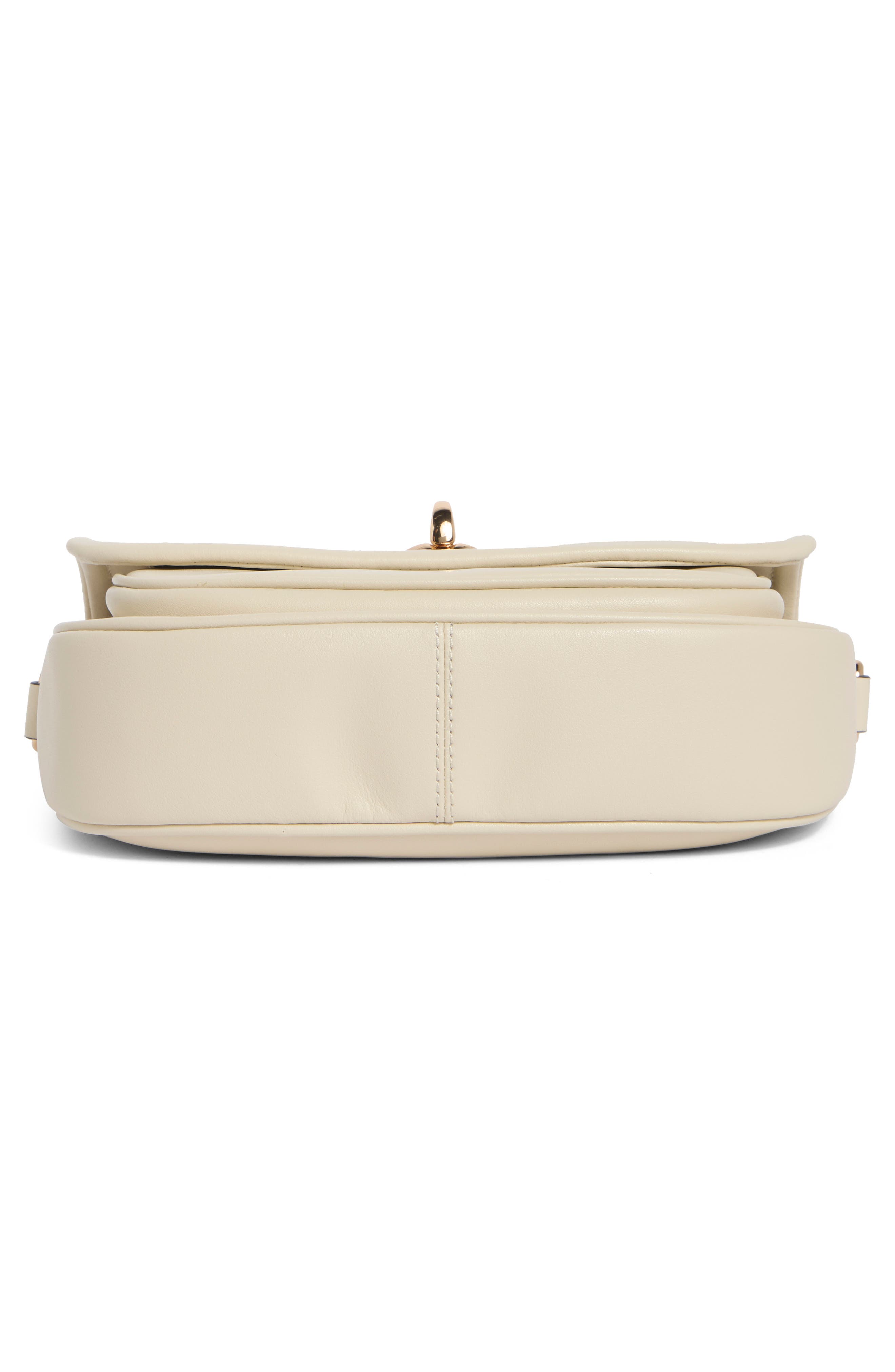 Leather Saddle Bag, Alternate, color, MARSHMALLOW