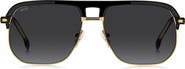 BOSS 59mm Gradient Square Sunglasses