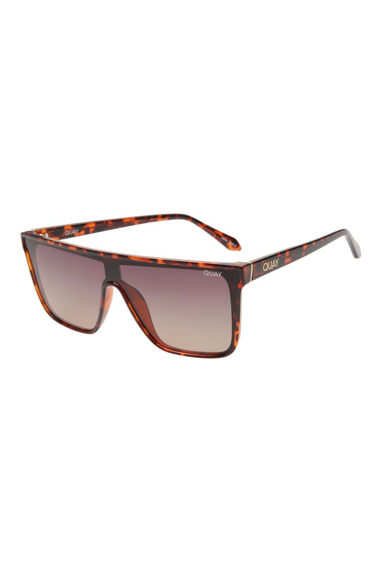 Nightfall Medium 138mm Shield Sunglasses, Alternate, color, TORT / BROWNDNU