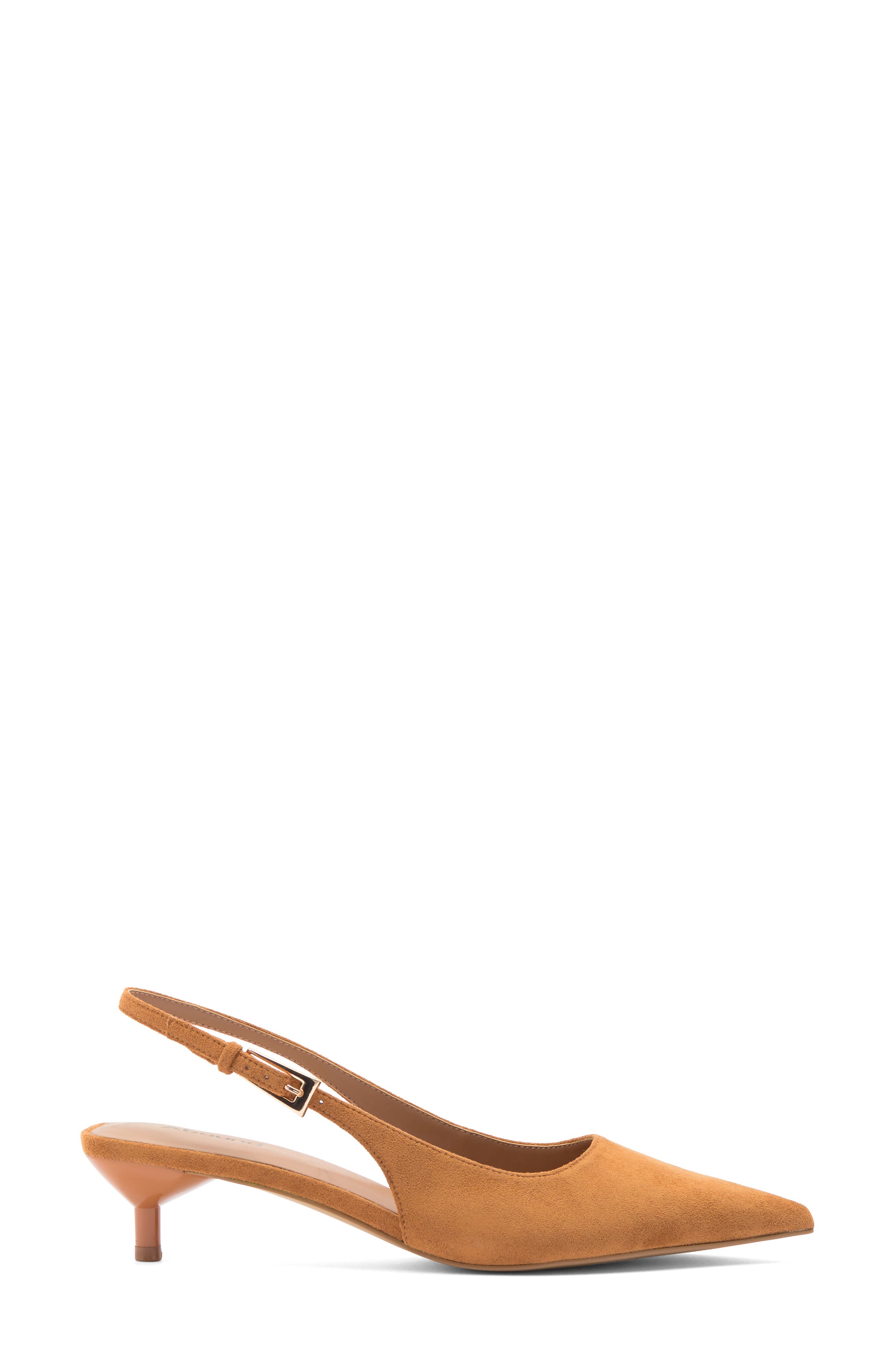 Lidia Slingback Kitten Heel Pump, Alternate, color, TAN PECAN