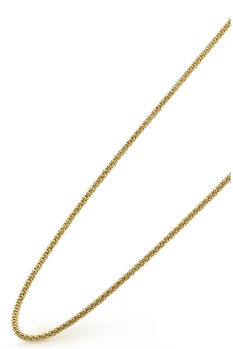 18K Gold Popcorn Caviar Chain Necklace, Alternate, color, GOLD