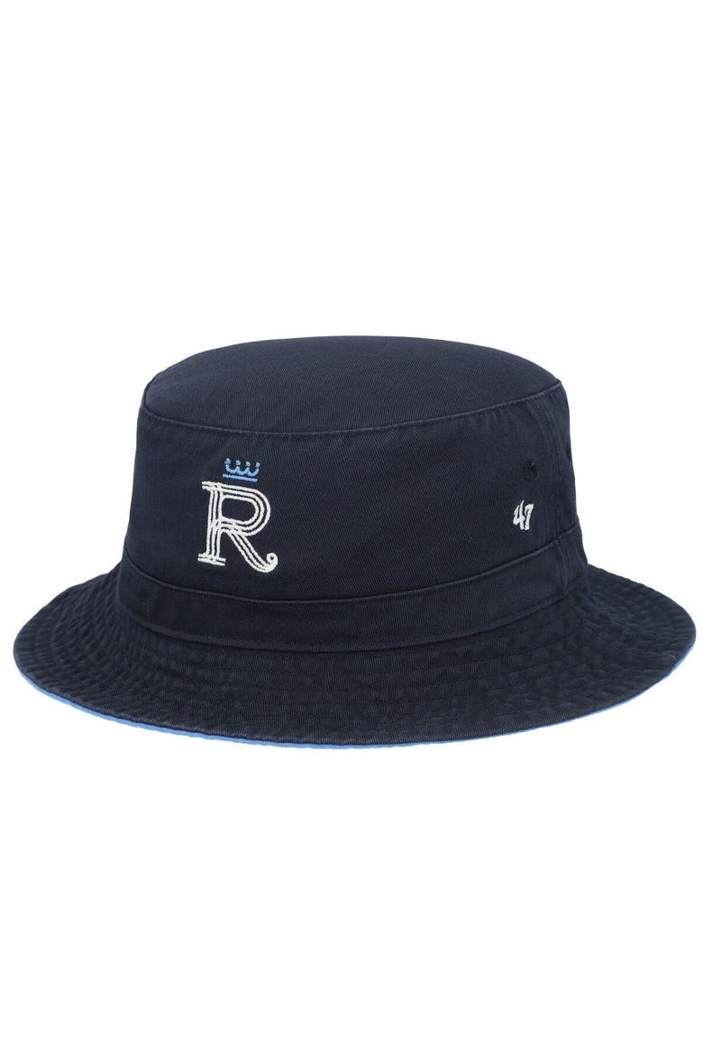 Men's '47 Navy Kansas City Royals 2022 MLB City Connect Team Bucket Hat, Main, color, Navy