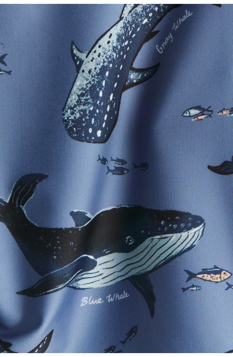 H&M Upf 50 Swim Top, Alternate, color, Blue/Whales