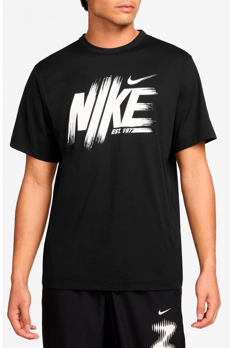 Dri-FIT UV Hyverse Graphic T-Shirt, Main, color, BLACK/ WHITE