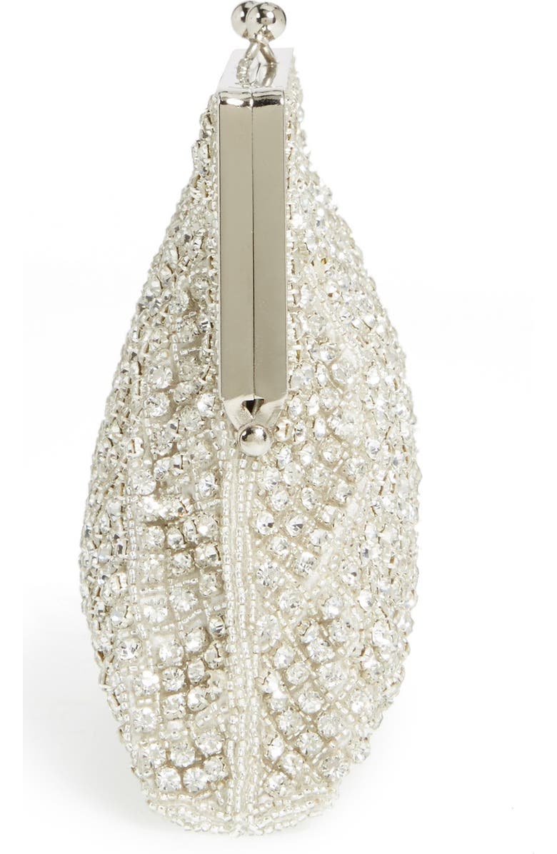 NATASHA Couture 'Antique Bridal' Crystal Embellished Clutch, Alternate, color,