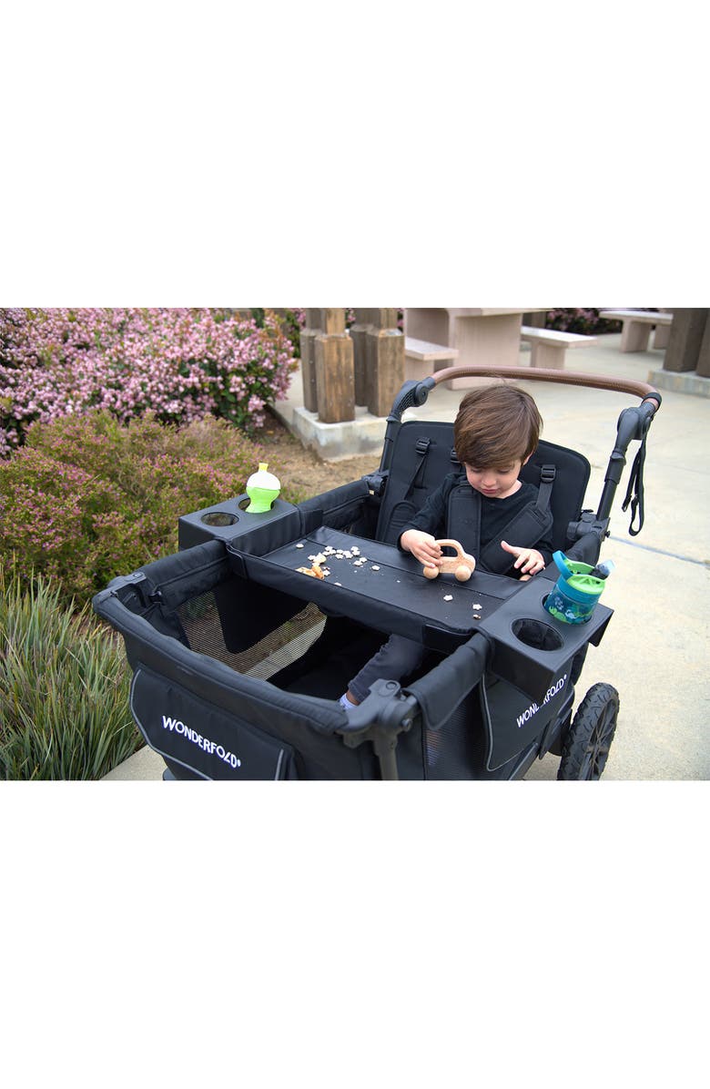 WonderFold Flex Snack Tray for L2 Wagon, Alternate, color, Black
