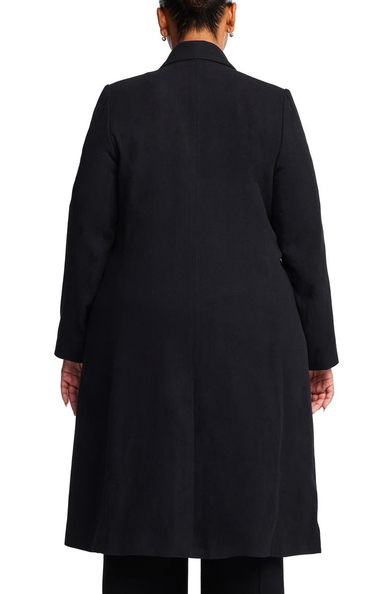 Estelle Longline Coat, Alternate, color, Black