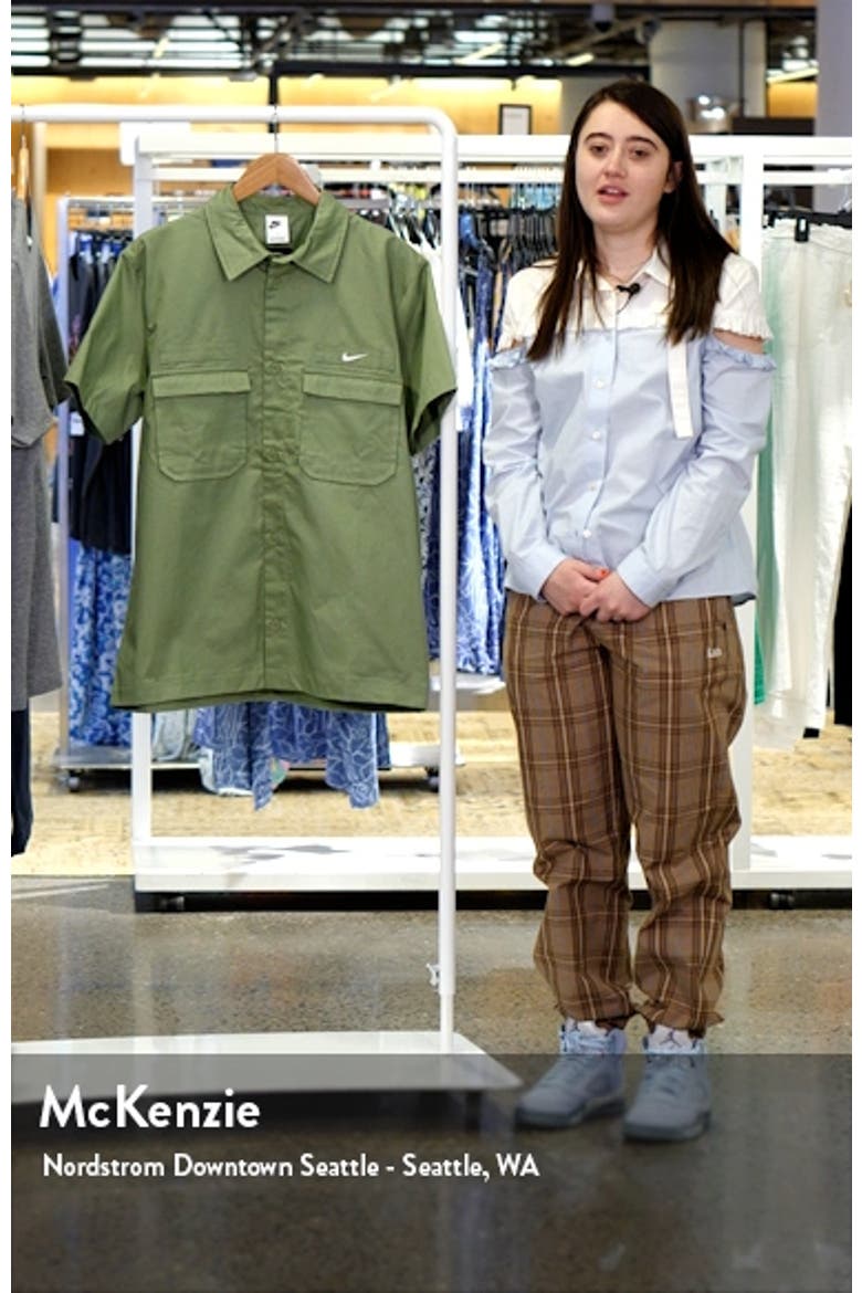 Woven Military Short-Sleeve Button-Down Shirt video