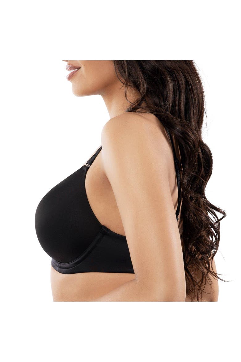 Elise T-Shirt Bra, Alternate, color, Black