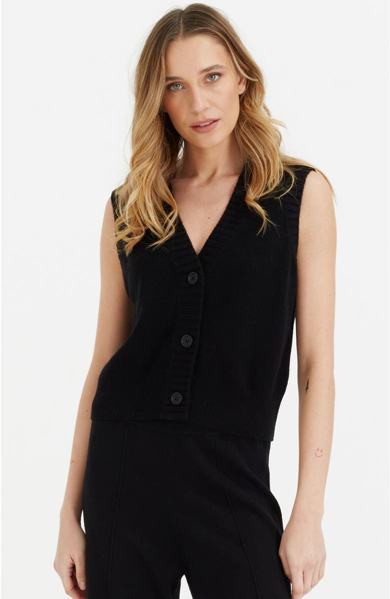 Chinti & Parker Wool and Cashmere Blend Knit V Neck Sweater Vest, Main, color,