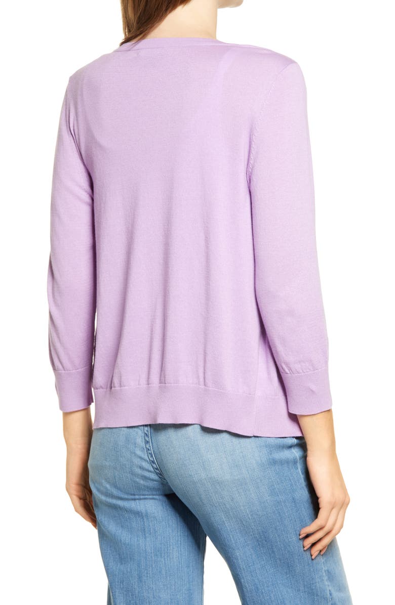 Halogen<sup>®</sup> Crewneck Cardigan, Alternate, color, 