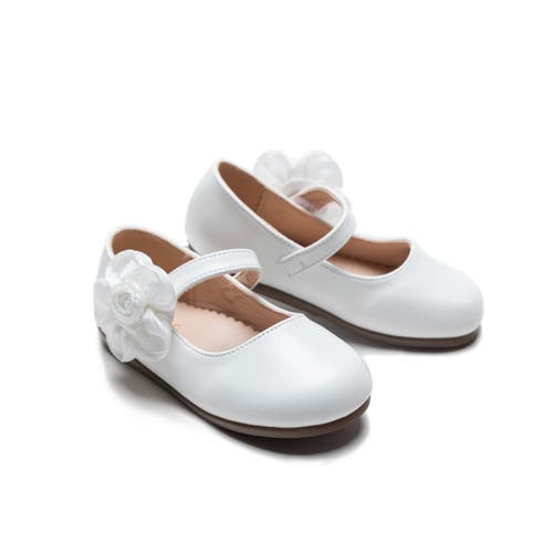Tulleen Yasmine Blooming Flats In White