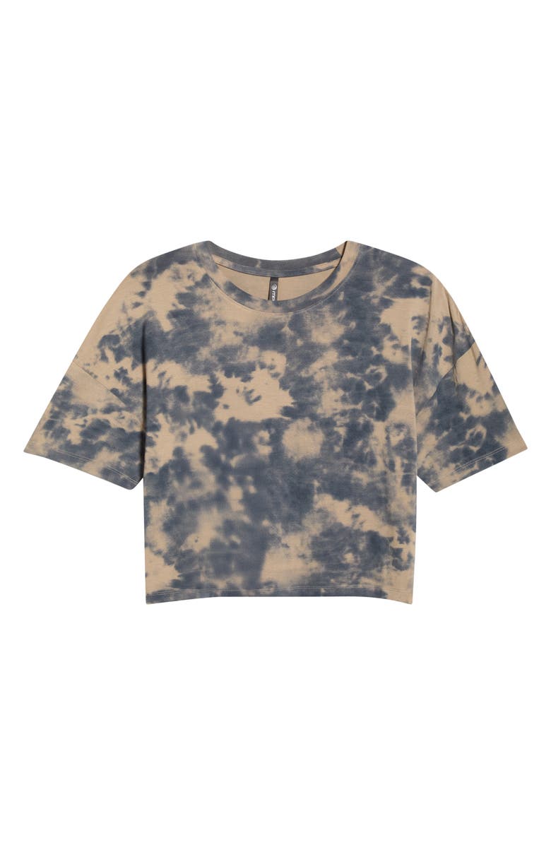 MPG Shibori Breeze Crop Boyfriend T-Shirt, Main, color, Silver Sage Shibori
