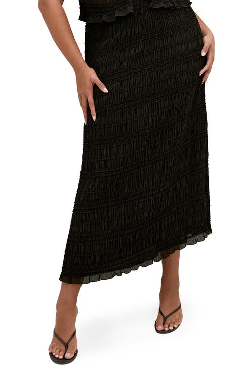 Emelia Smocked Midi Skirt