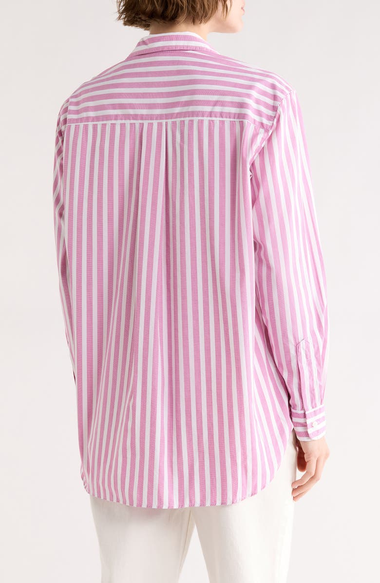 Frank & Eileen Boyfriend Cotton Button-Up Shirt, Alternate, color, Pink And White Stripe