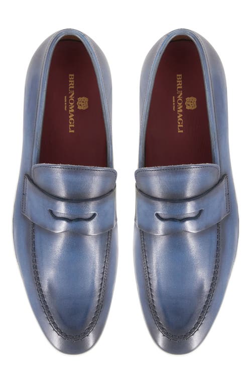 Bruno Magli Prato Penny Loafer In Navy