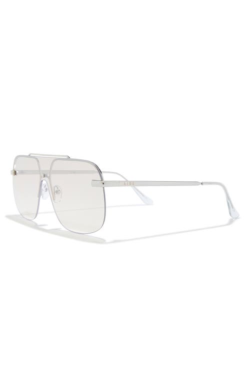 Aire Venatici 137mm Aviator Sunglasses In Silver