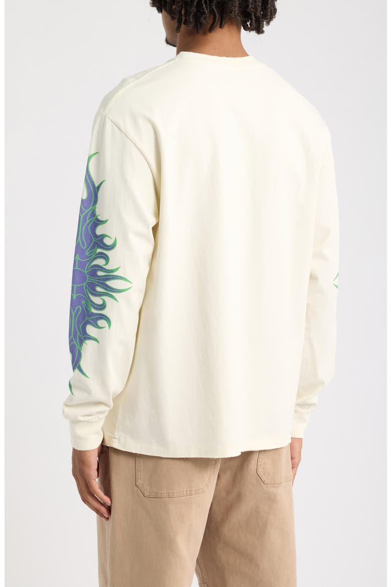 Iguana Oversize Cotton Graphic T-Shirt, Alternate, color, OFF WHITE