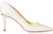 Freya Rose Chelsea Pointed Toe Pearl Heel Pump