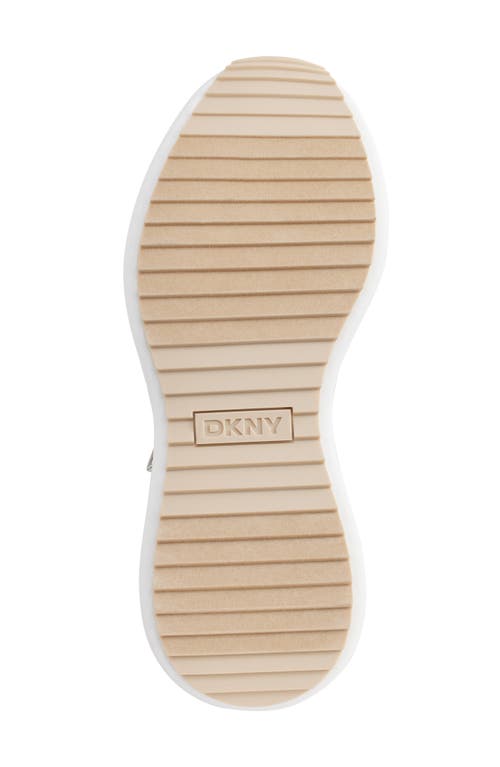 Shop Dkny Zacata Platform Wedge Sneaker In Hemp