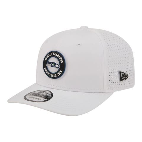 Men's New Era  White Seattle Seahawks COOLERA 9SEVENTY Adjustable Hat