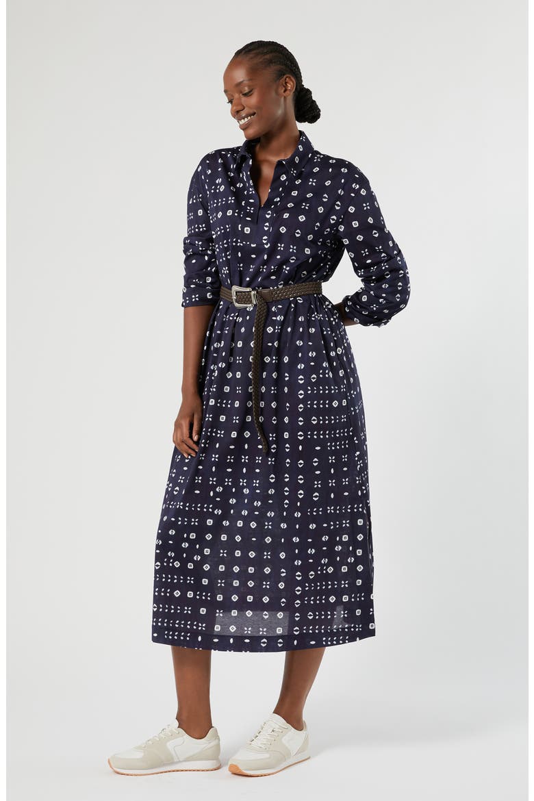 Cotton Jersey Dress, Alternate, color, NAVY