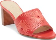 Jack Rogers Susie Raffia Stitched Slide Sandal