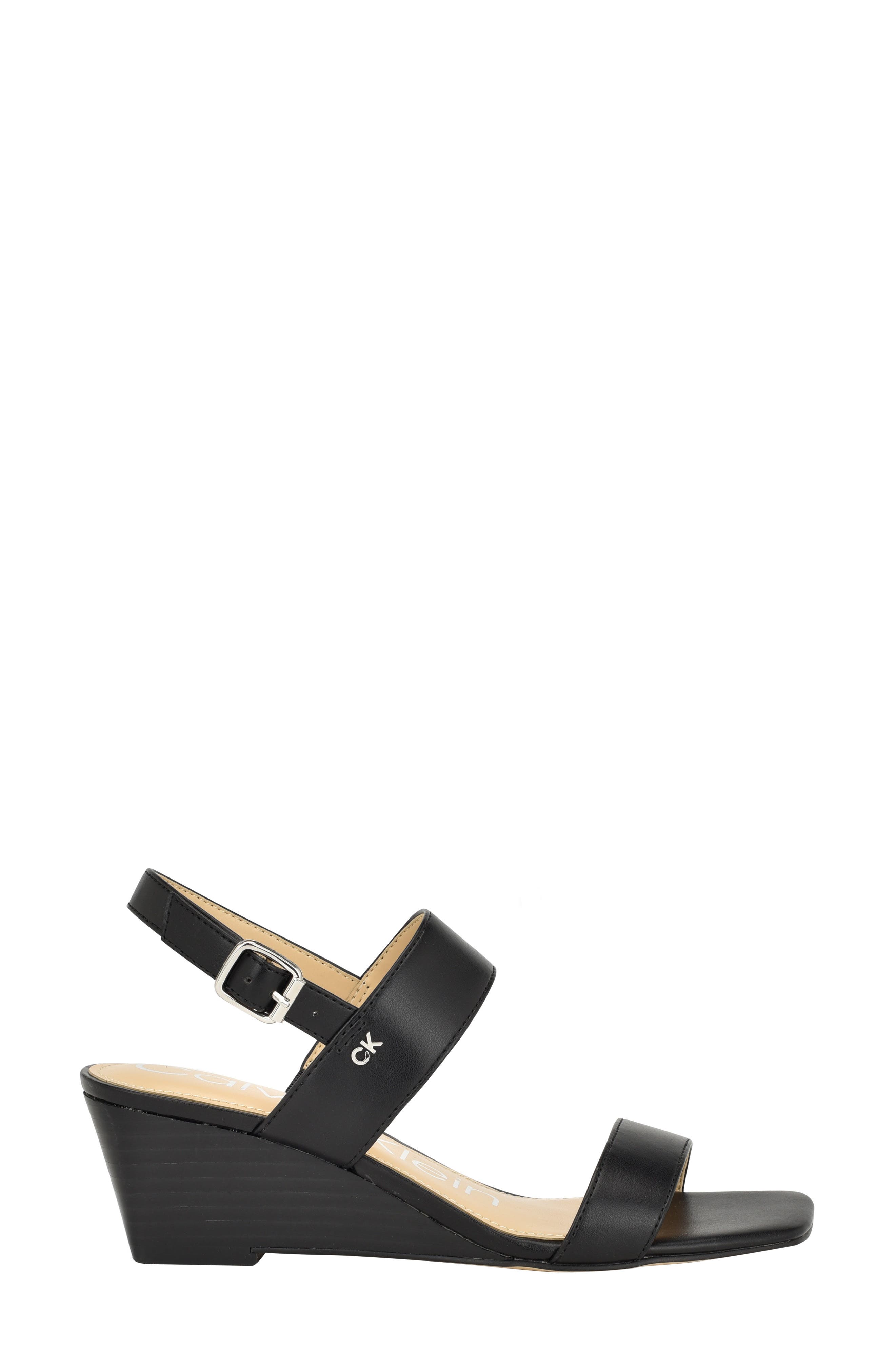Calvin Klein Kayor Wedge Sandal, Alternate, color, 