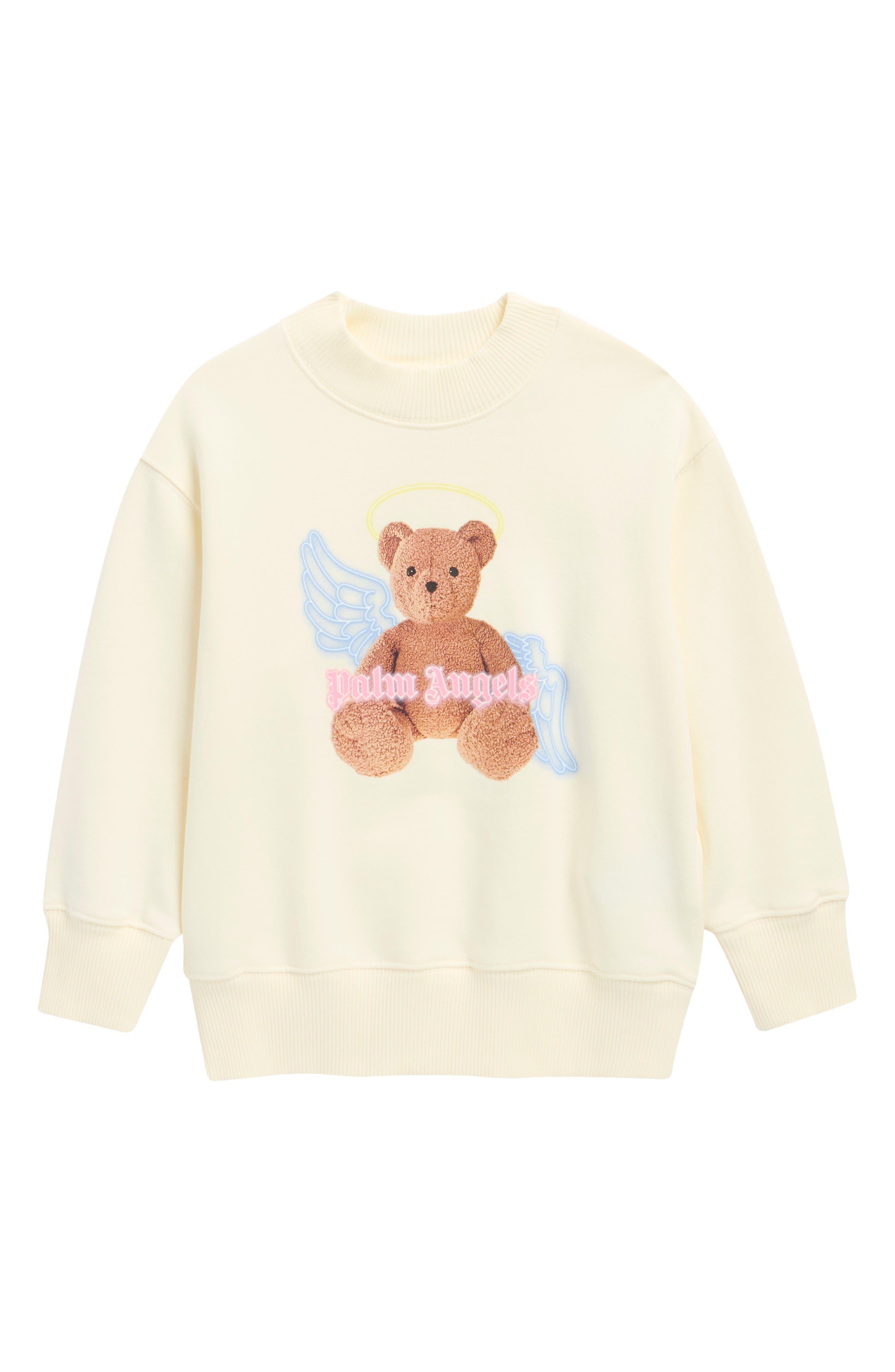 Kids' Bear Angel Cotton Graphic Sweatshirt
