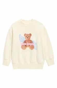 Kids' Bear Angel Cotton Graphic Sweatshirt