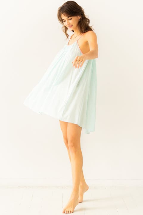 The Marigold Cotton Lounge Short Dress