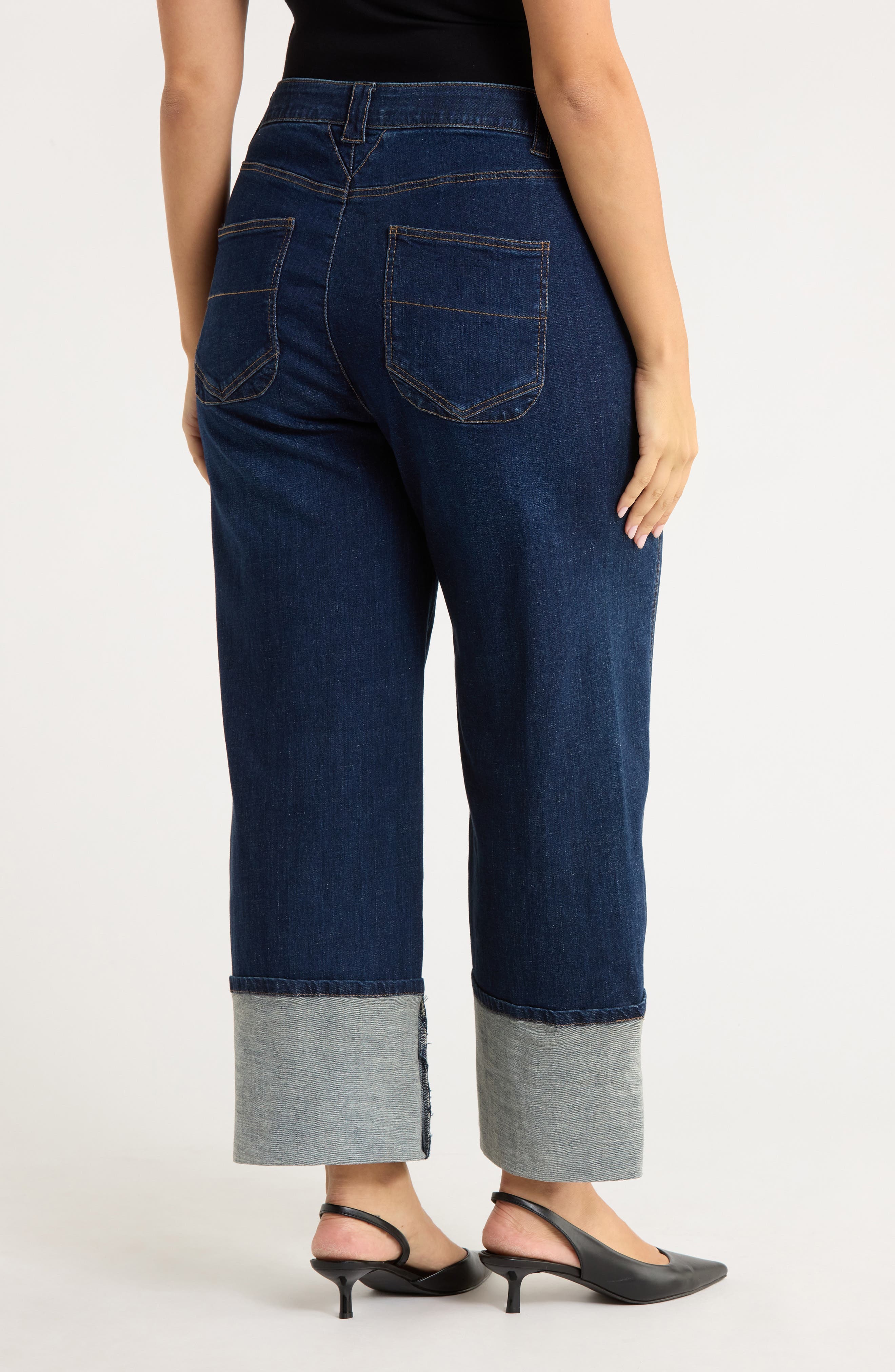 Cuffed Wide Leg Jeans - image 2