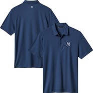 TravisMathew Men's TravisMathew Navy New York Yankees Playoff Pitch Tri-Blend Polo