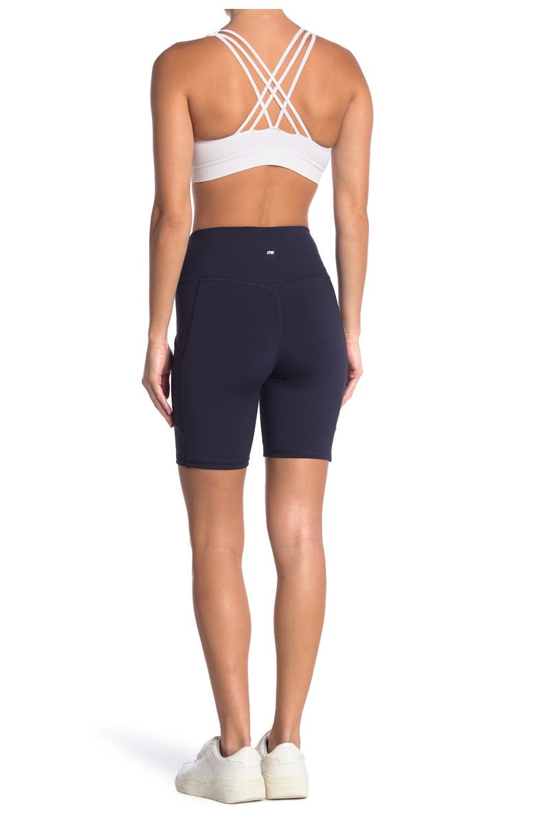 MARIKA Lucy High Waist Bike Shorts, Alternate, color, Midnight Blue