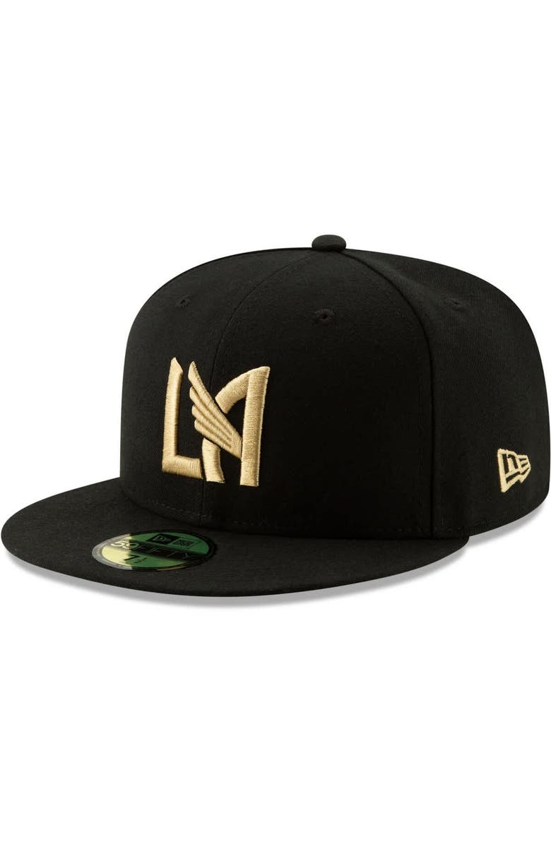 New Era Men's New Era Black LAFC Icon 59FIFTY Fitted Hat, Main, color, 
