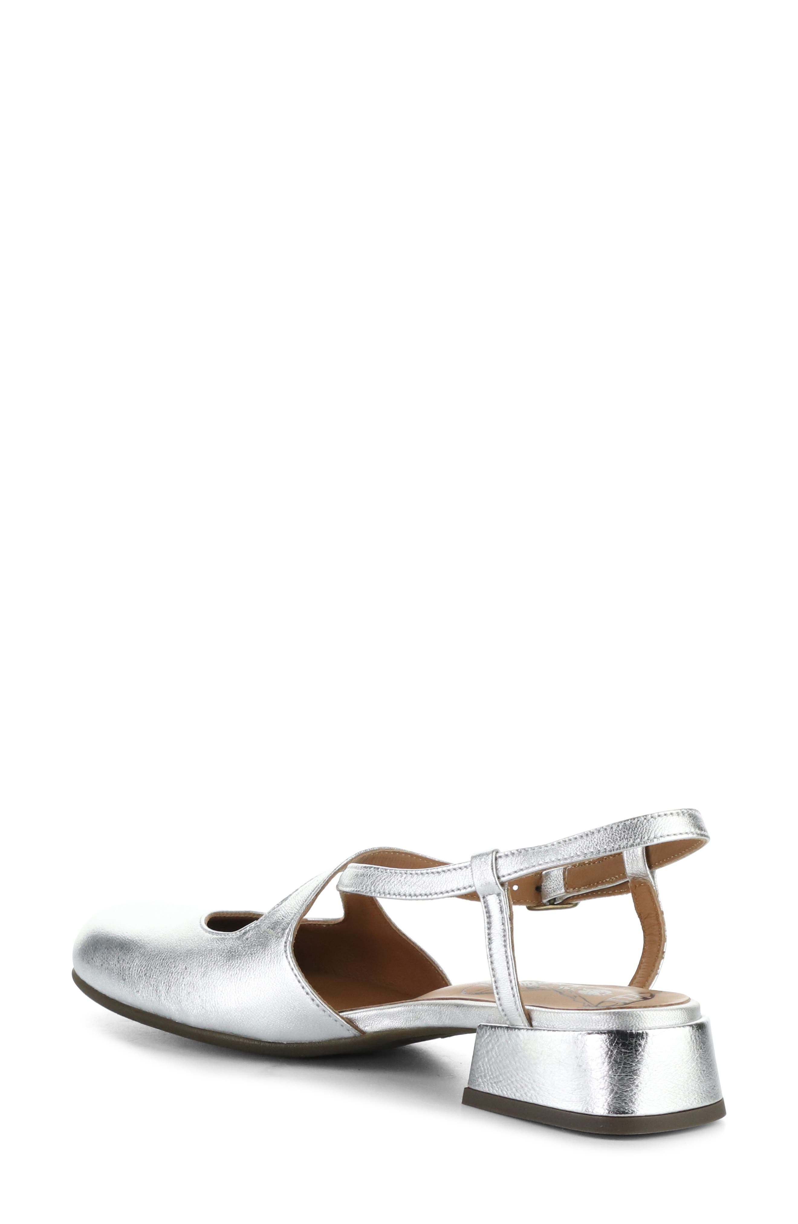 Cark Ankle Strap Pump, Alternate, color, SILVER