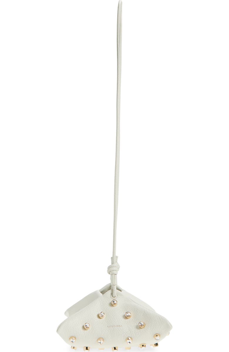 Altuzarra Mini Origami East/West Crossbody Bag, Alternate, color, 380102 Ivory/ Crystal