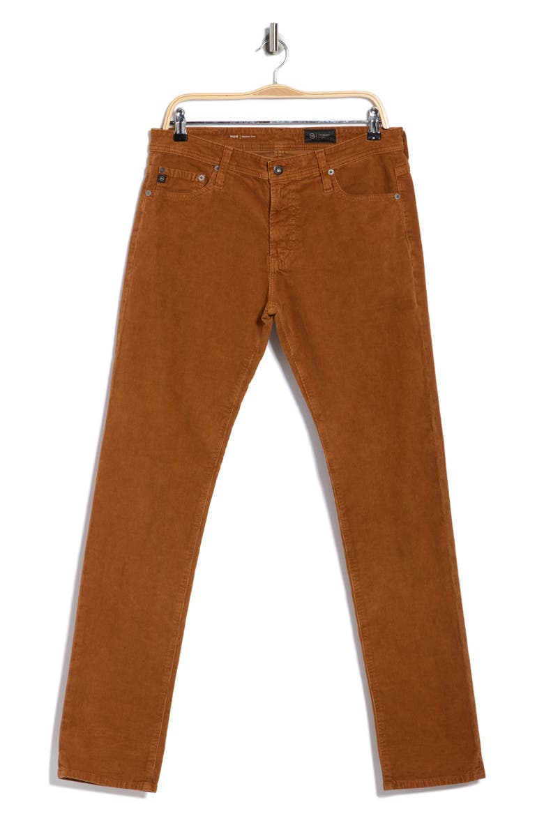 Tellis Slim Fit Corduroy Pants, Alternate, color, SULFUR CARAMEL