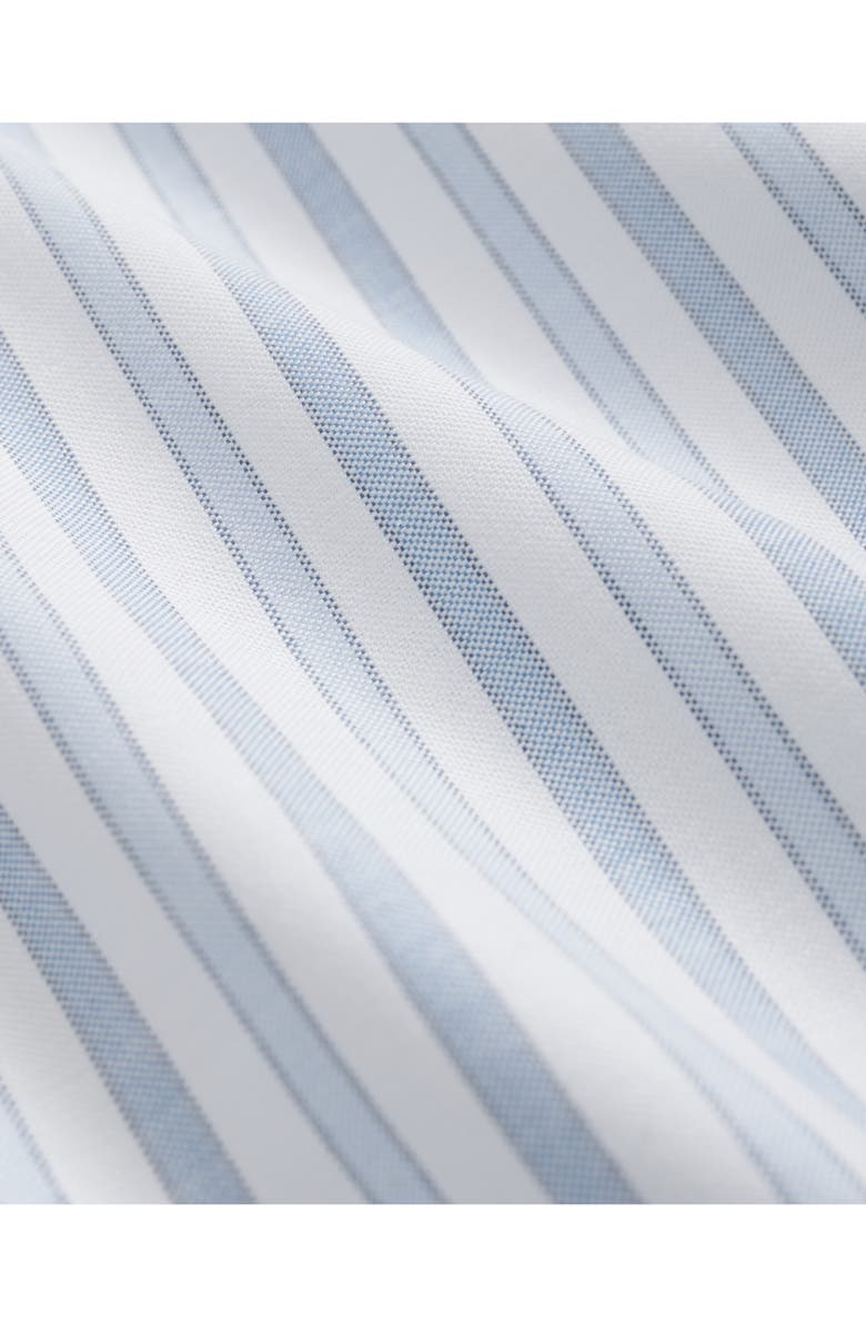 Brooks Brothers Non-Iron Regular Fit Stripe Stretch Cotton Button-Down Oxford Shirt, Alternate, color, Blue