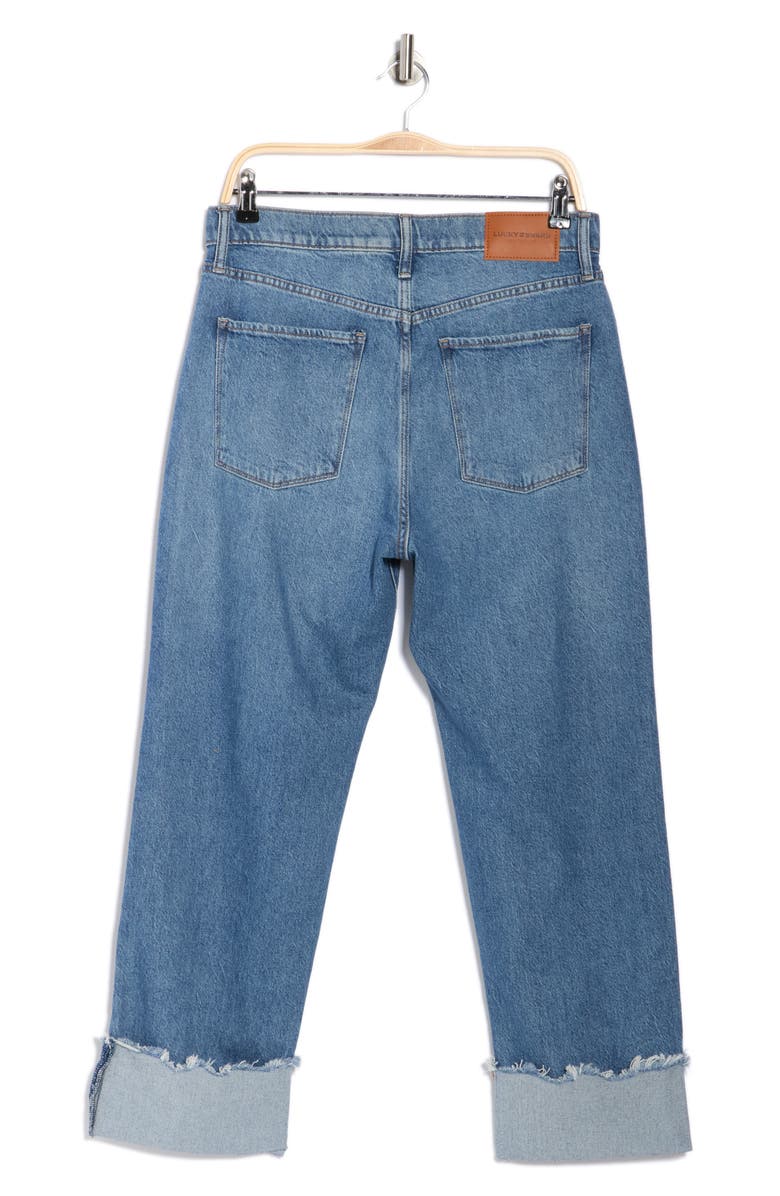Lucky Brand '90s High Waist Crop Loose Fit Jeans, Alternate, color, Boardwalk Cut