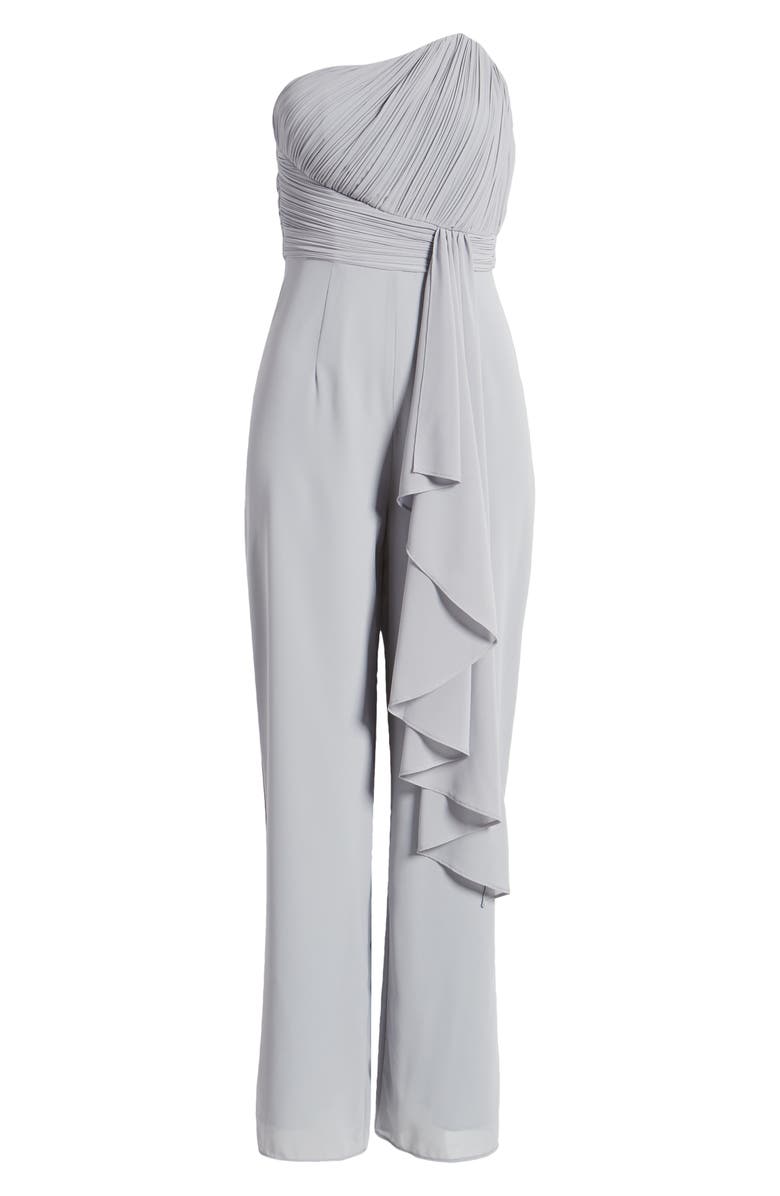 Lavish Alice Strapless Ruffle Jumpsuit, Alternate, color, 