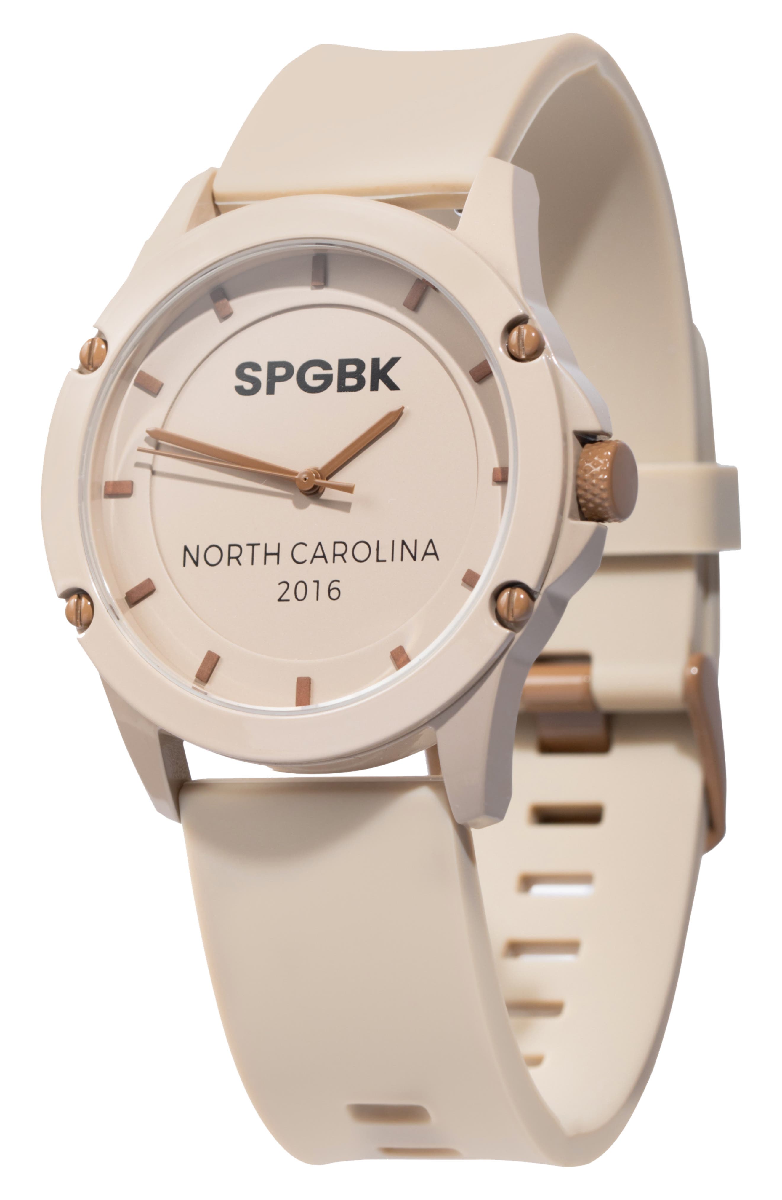 Cookie Dough Silicone Strap Watch, 44mm