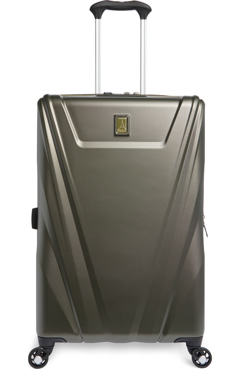 TRAVELPRO Maxlite<sup>®</sup> 5 25-Inch Hardside Expandable Medium Check-In Spinner, Main, color, Slate Green